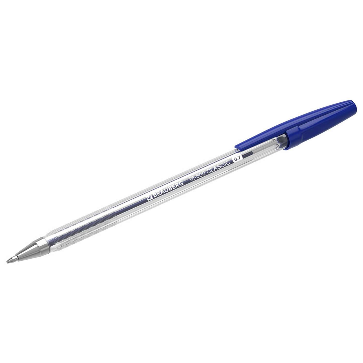 Ручки шариковые Brauberg М-500 синие набор 10 штук - фото 7