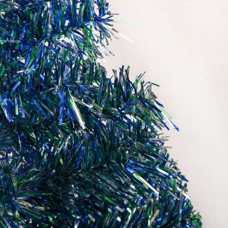 Ёлка Зимнее волшебство радуга с синим 60 см d иголок 6 см d нижнего яруса 34 см 60 веток пласт подставка