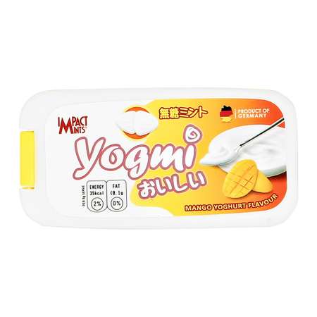 Освежающие драже IMPACT Mints Yogmi без сахара со вкусом йогурта с манго 9 г