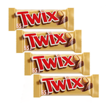 Шоколадный батончик TWIX песочное печенье с карамелью покрытое слоем молочного шоколада 3 шт по 55 г