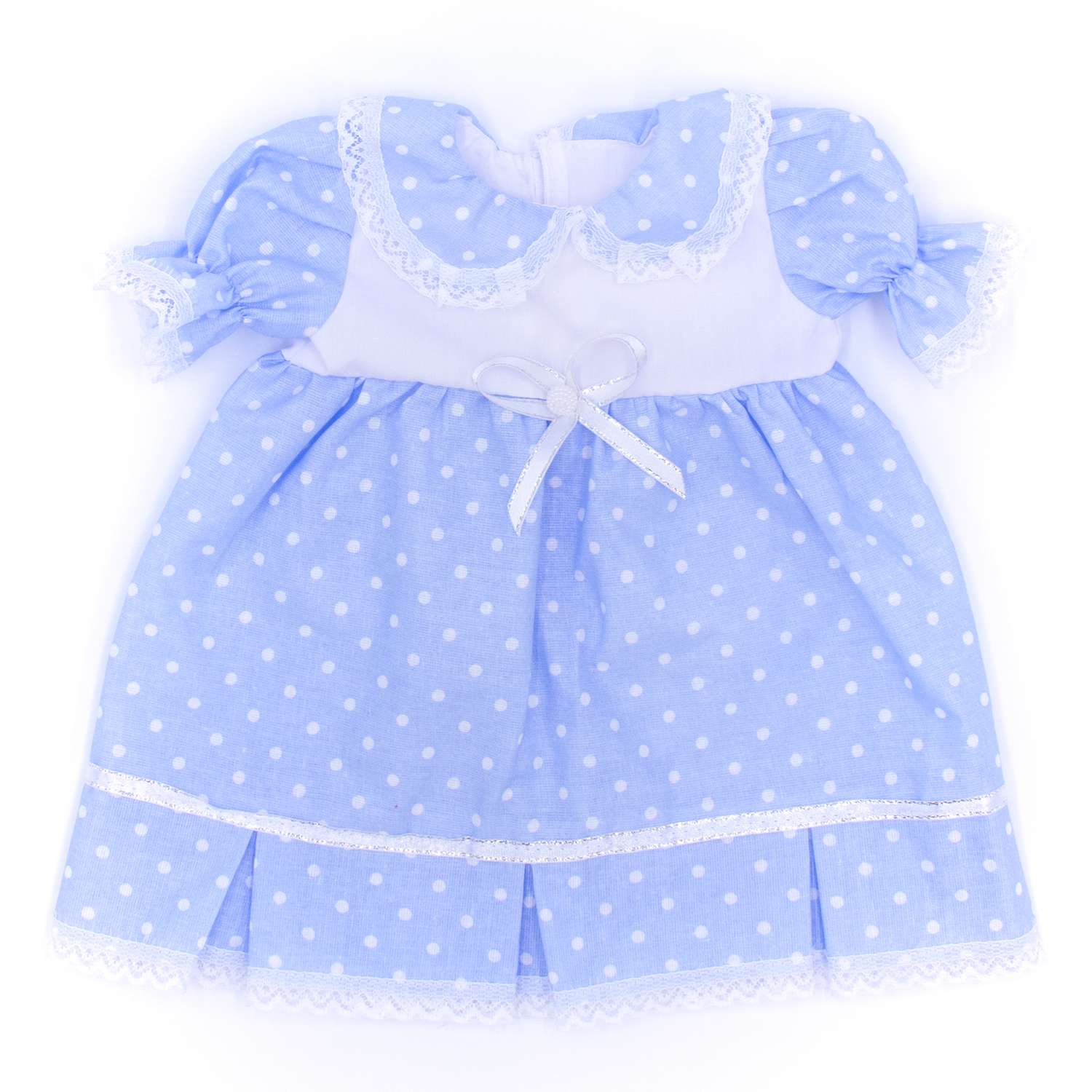 Платье нарядное Модница для пупса 43 см 6114 голубой 6114голубой - фото 2