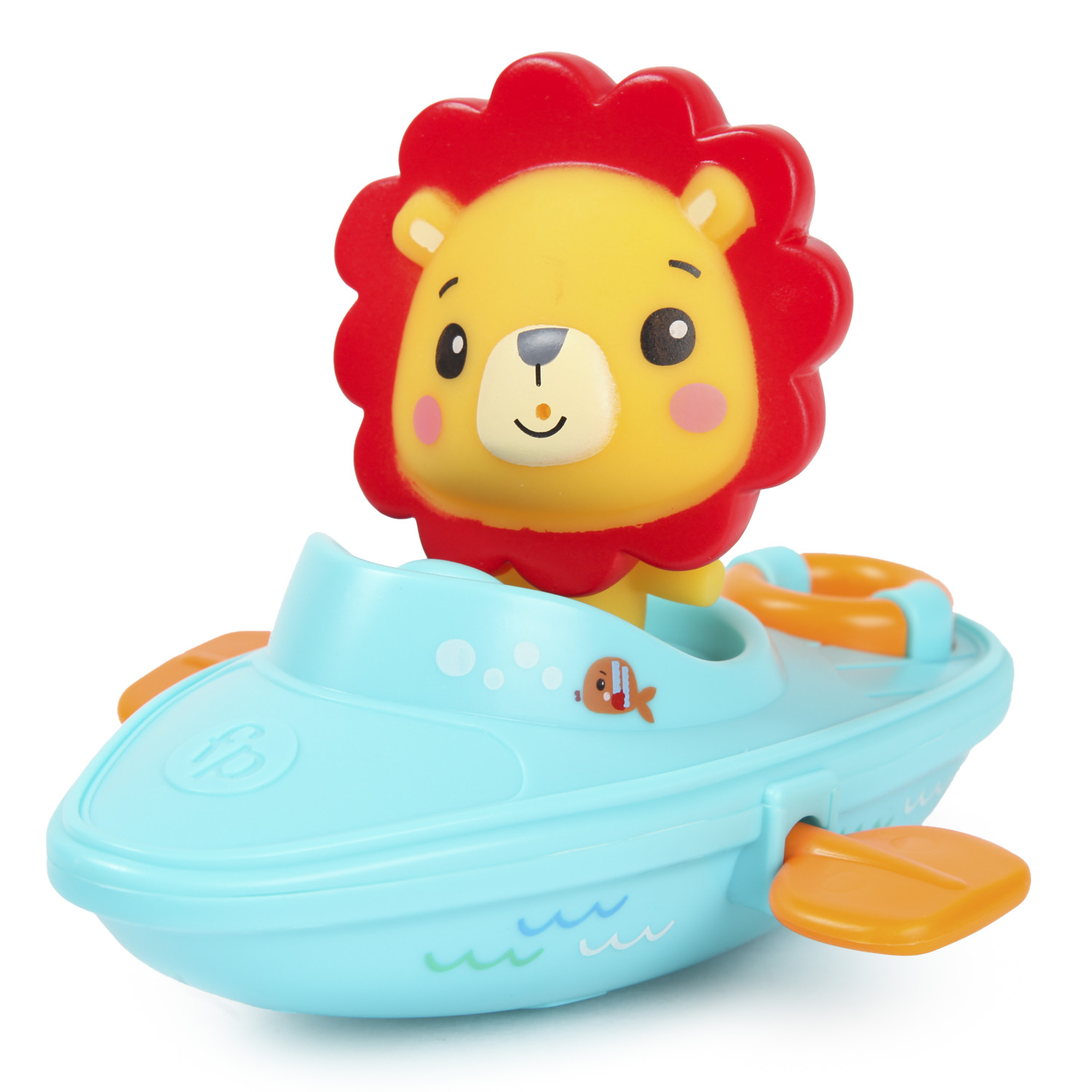 Игрушка для ванной Fisher Price Лодка со львом GMBT003A - фото 1