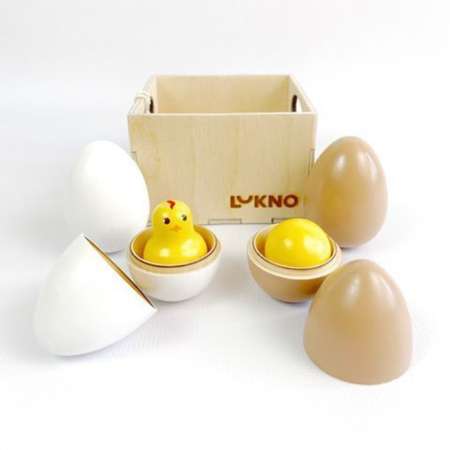 Набор яиц LUKNO деревянные в ящике