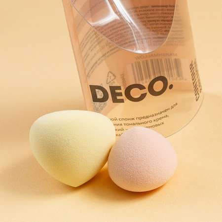 Спонжи для макияжа DECO. marshmallow 2 шт