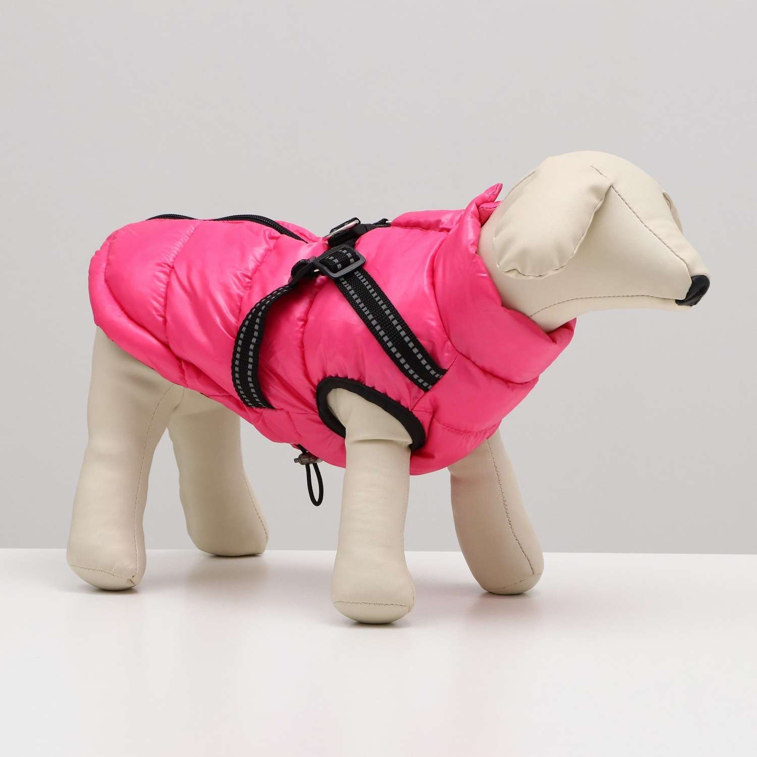 Куртка для собак Sima-Land со шлейкой розовая - фото 1
