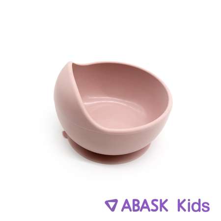 Силиконовая тарелка с ложкой ABASK candyfloss