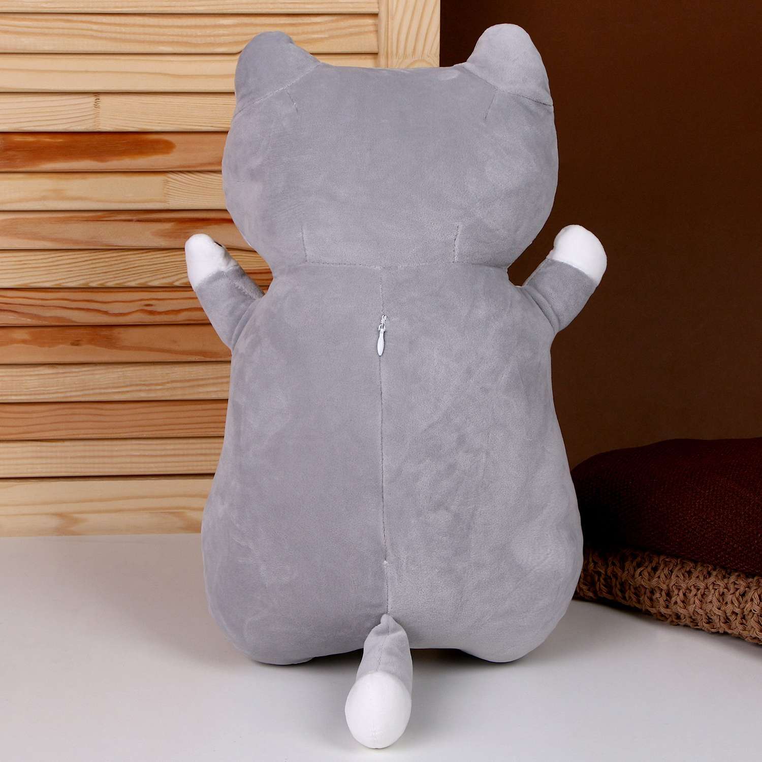 Мягкая игрушка Sima-Land «Кот» 45 см цвет серый - фото 3