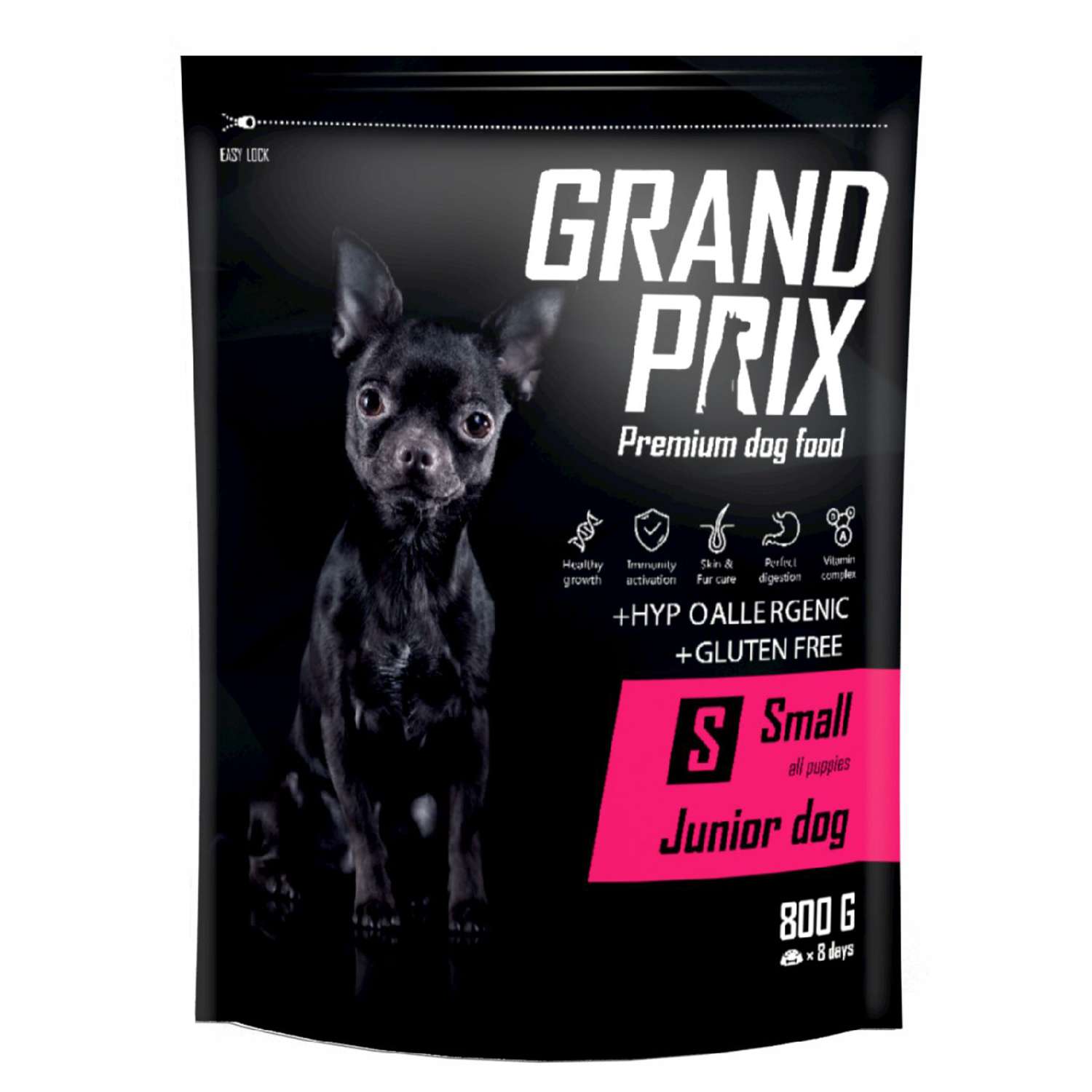 Корм для щенков Grand Prix Small Junior курица 0.8кг - фото 1