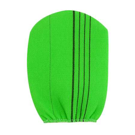 Мочалка для тела INSAN в виде рукавички жесткая зеленая