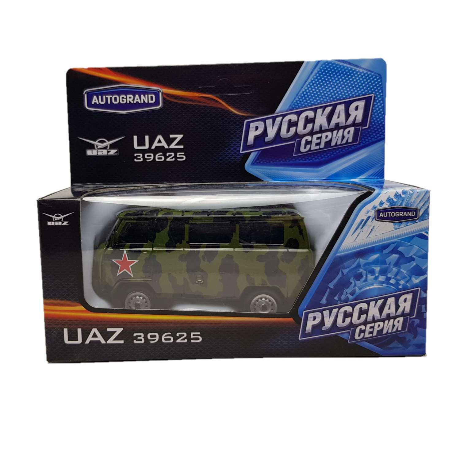 Металлическая модель AUTOGRAND УАЗ-39625 Военный 1:43 купить по цене 542 ₽  в интернет-магазине Детский мир