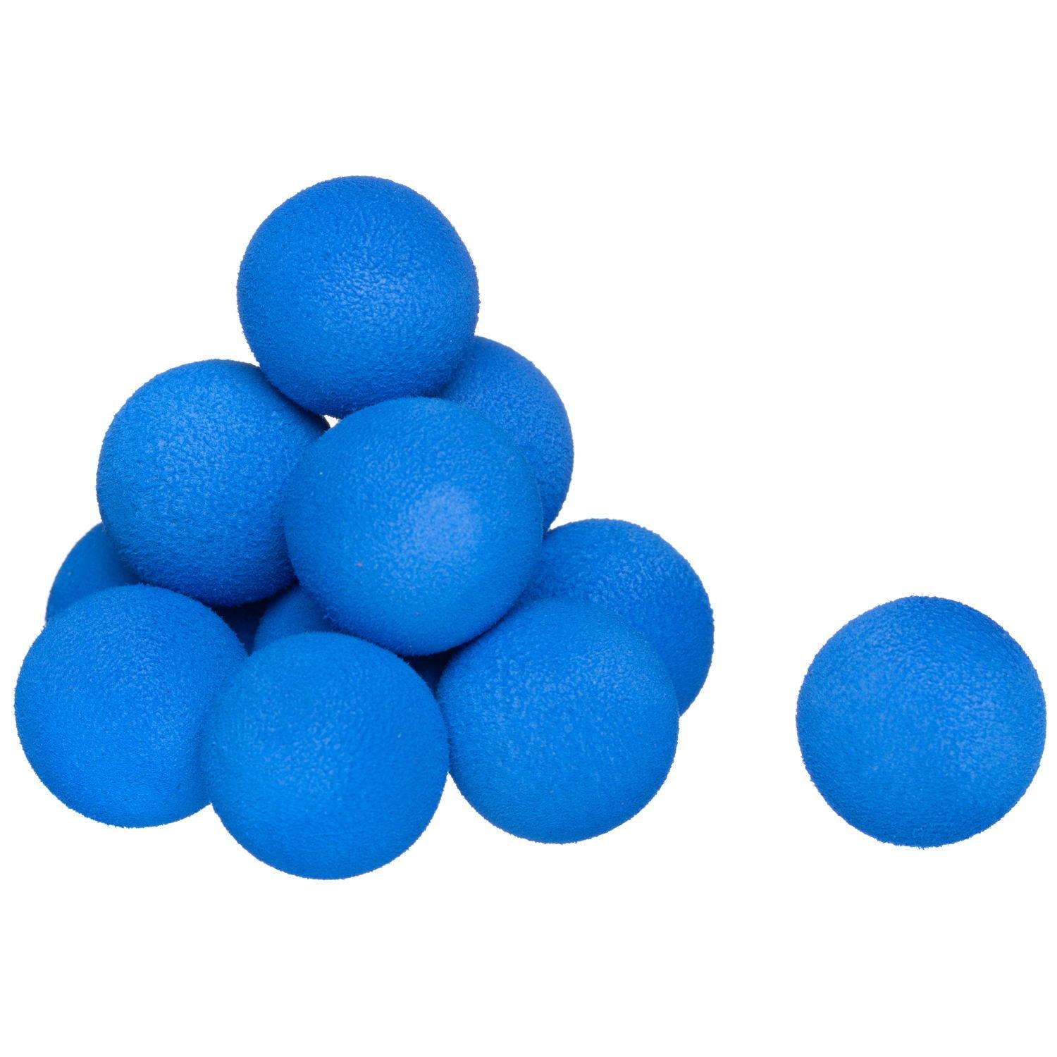 Бластер Junfa штурмовой c 12 мягкими шариками и 3 банками мишенями голубой - фото 4