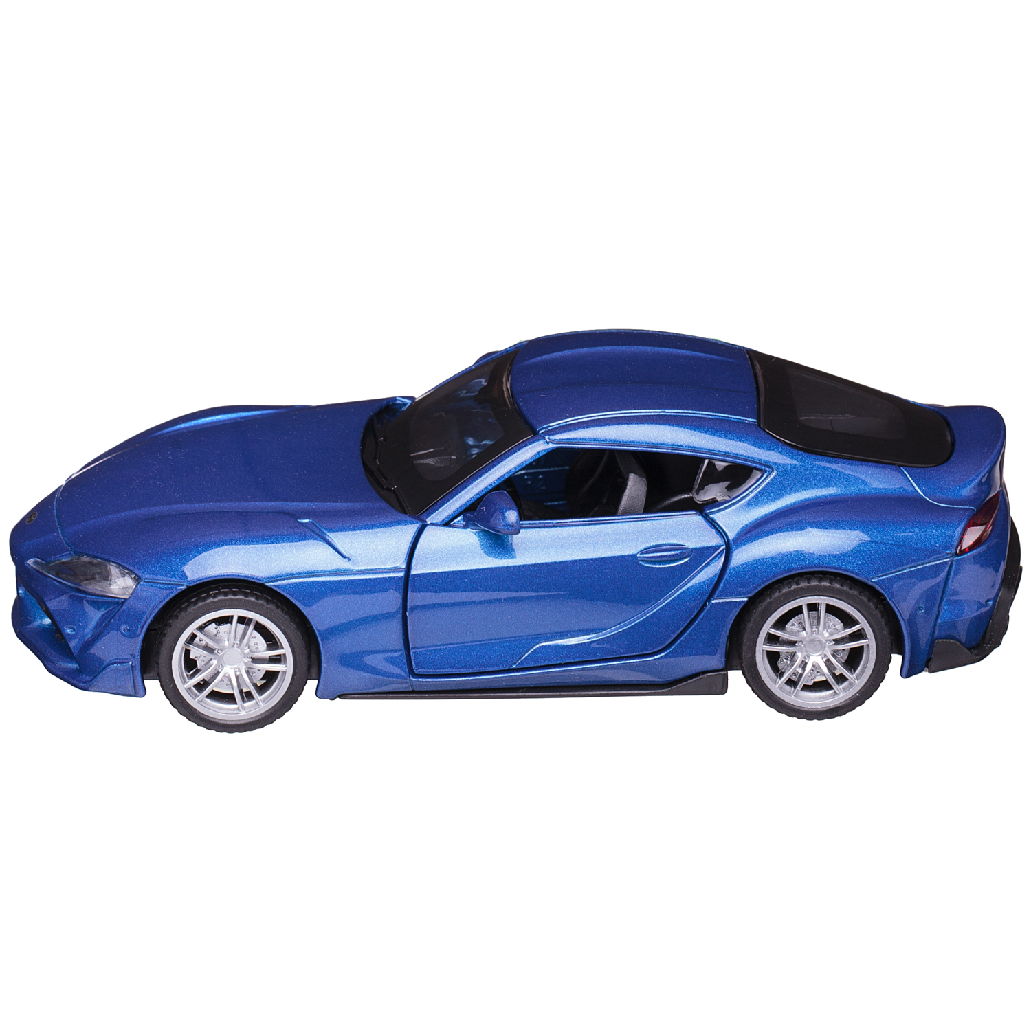 Автомобиль Abtoys Toyota MSZ 1:43 инерционный синий WE-15968BL - фото 4