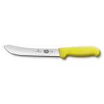 Нож кухонный Victorinox Swibo 5.7608.18 стальной разделочный лезвие 180 мм прямая заточка желтый