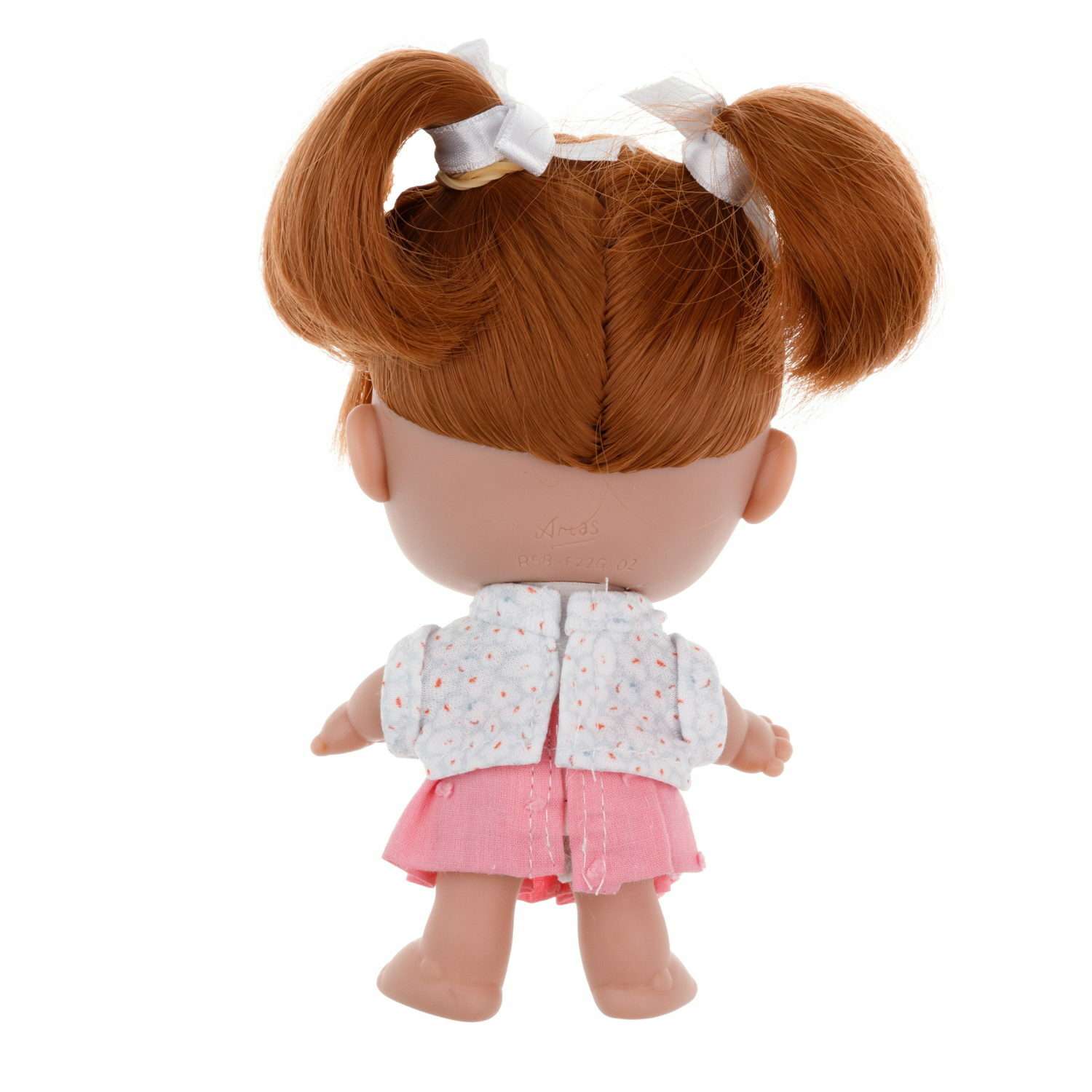 Кукла Arias elegance pequitas с рыжими волосами c cоской в розовой юбке и белой кофточке 17 см Т19780-8 - фото 4