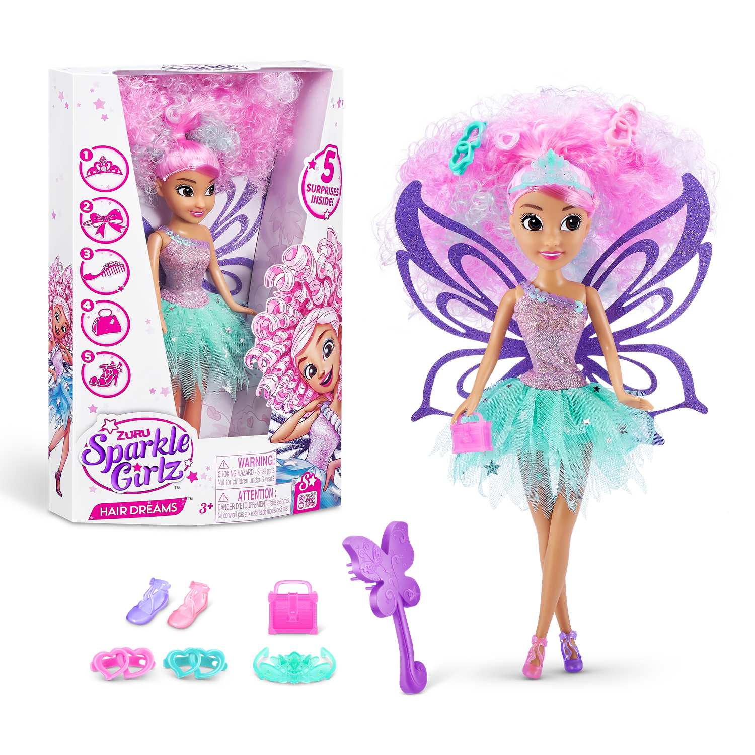 Набор игровой Sparkle Girlz Волосы мечты в ассортименте 100313 100313 - фото 7