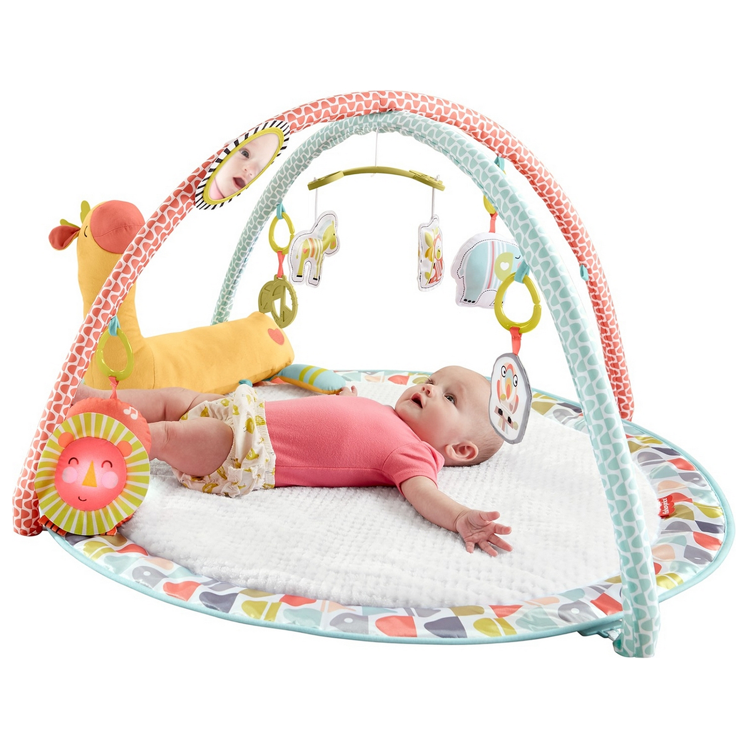 Коврик развивающий Fisher Price Жираф GMG07 - фото 5