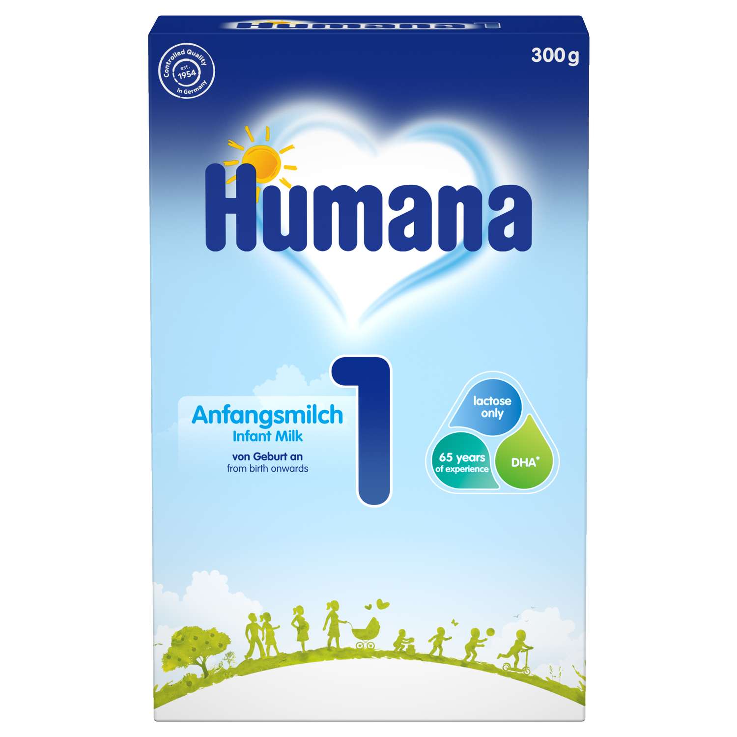 Смесь Humana 1 300г 0-6месяцев Humana - фото 1