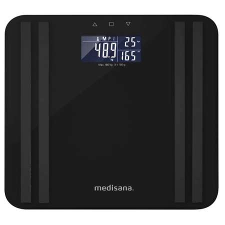 Весы напольные электронные Medisana BS 465 максимальный вес 180 кг черный