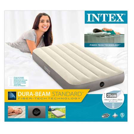 Надувной матрас INTEX кровать бим делюкс 99х191х25 см