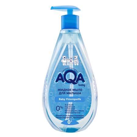 Набор AQA baby шампунь 2в1 250мл мыло жидкое 250мл крем под подгузник 75мл
