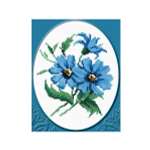 Набор для вышивания РС Студия крестом 174 Синие цветочки 20х18см