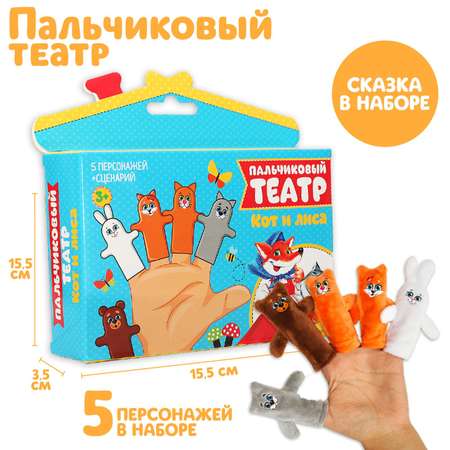 Пальчиковый театр Milo Toys «Кот и лиса»