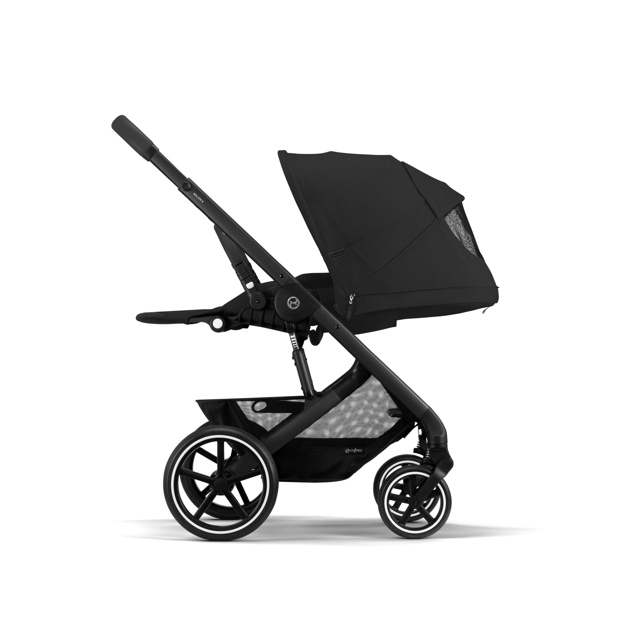 Коляска Cybex Balios S Lux BLK 3в1 Moon Black с дождевиком - фото 7