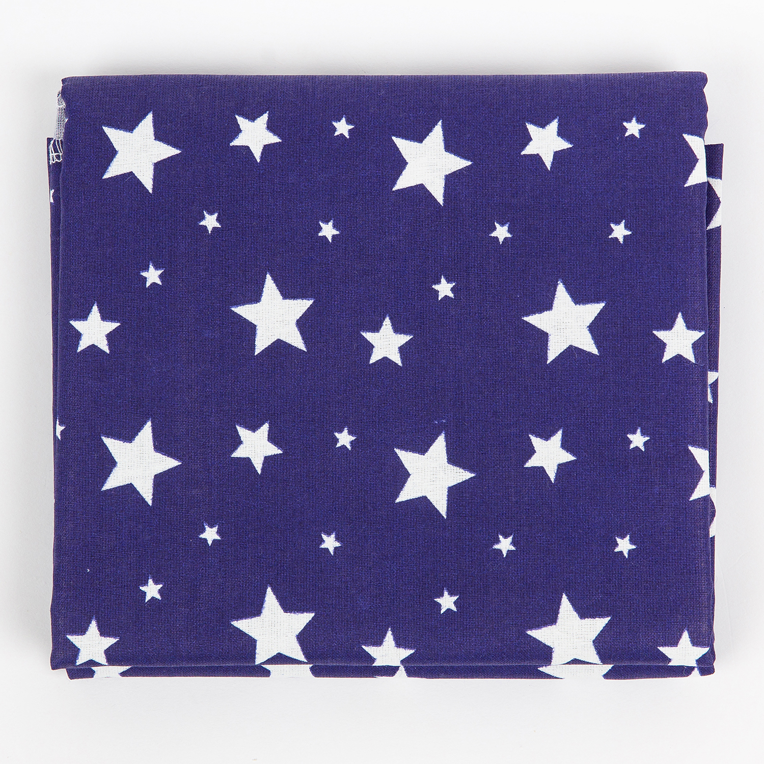 Пеленка ситцевая Чудо-чадо «Вариации» звезды синие - фото 3