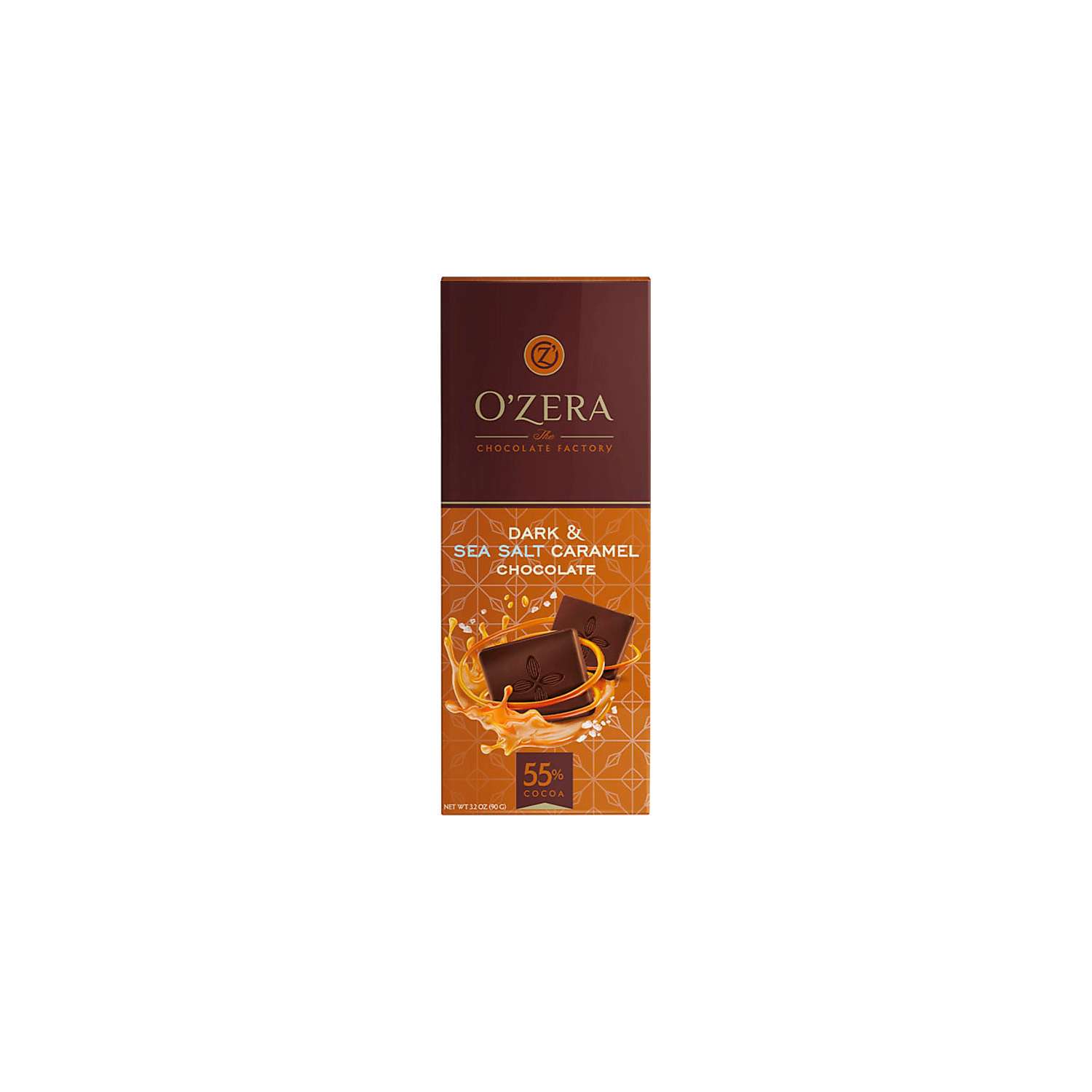 Шоколад OZera горький Dark Sea salt caramel 90 г 5 шт - фото 1