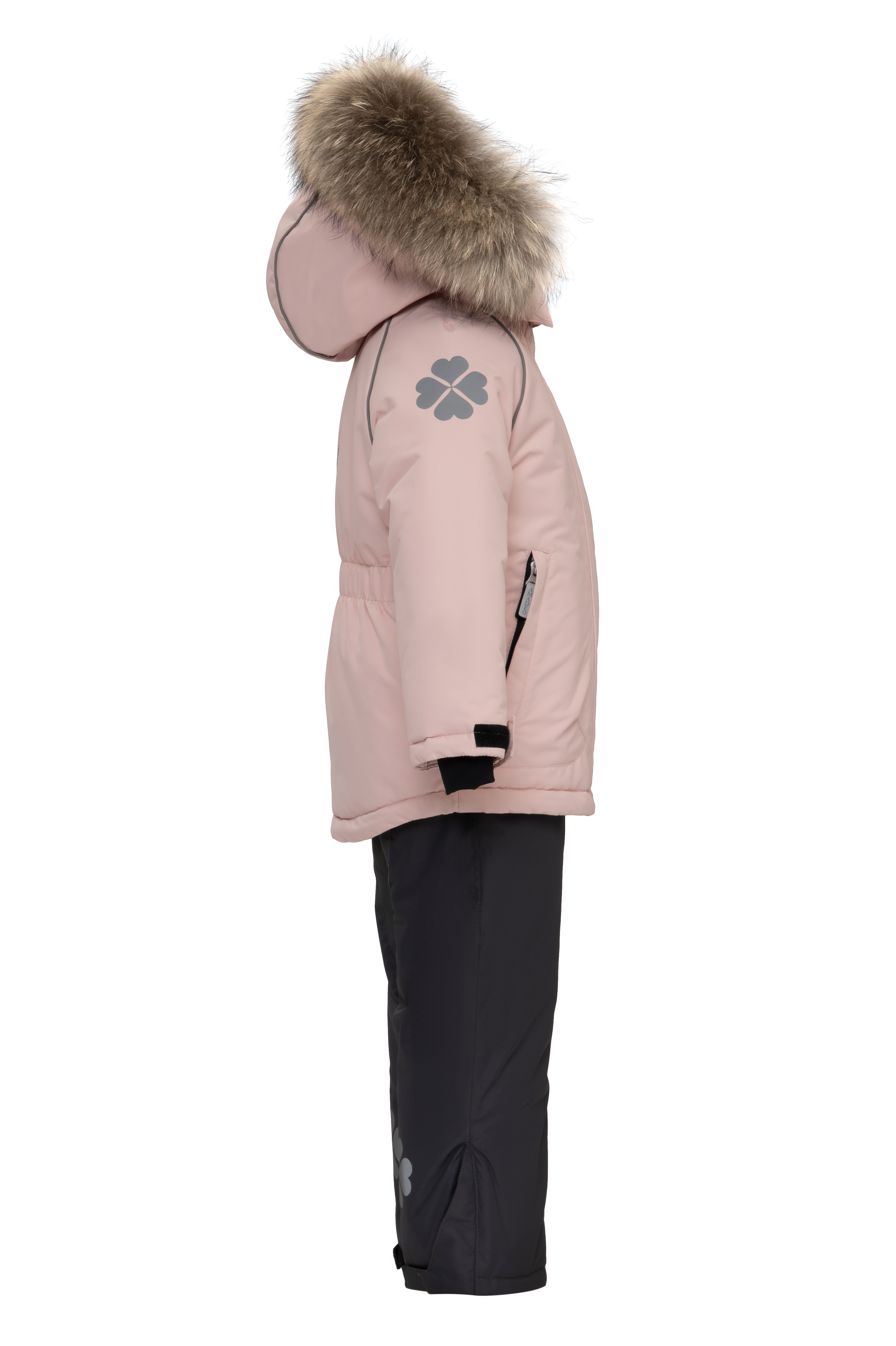 Куртка и полукомбинезон Stylish AMADEO AKP-081A-розовый - фото 3