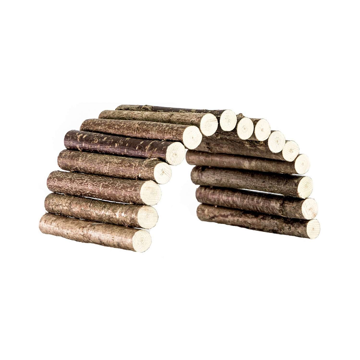 Мостик для грызунов ZOOBALOO из натуральных веточек лесного ореха 15х30 см - фото 1