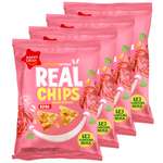 Чипсы цельнозерновые Happy Crisp кукурузно-рисовые Real Chips со вкусом краба 4 шт по 50 г