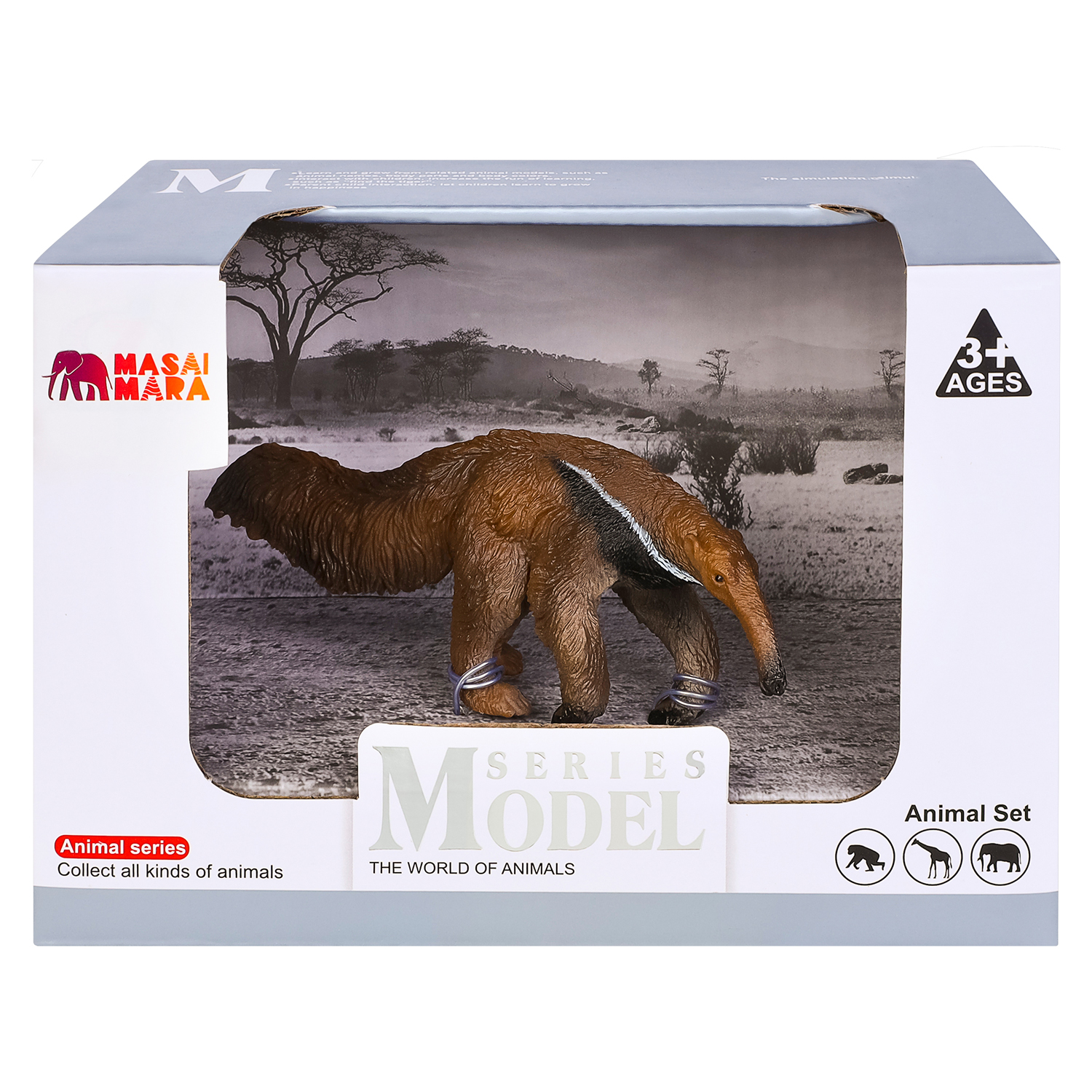 Игрушка фигурка Masai Mara Гигантский муравьед Мир диких животных MM211-148  купить по цене 629 ₽ в интернет-магазине Детский мир