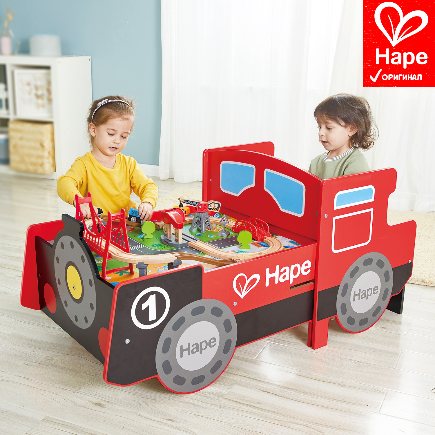 Набор железнодорожный Hape E3769_HP - фото 1