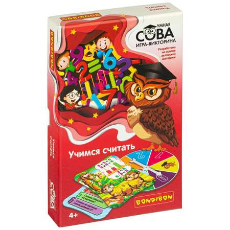 Игра-викторина Bondibon Умная сова Учимся считать ВВ4006