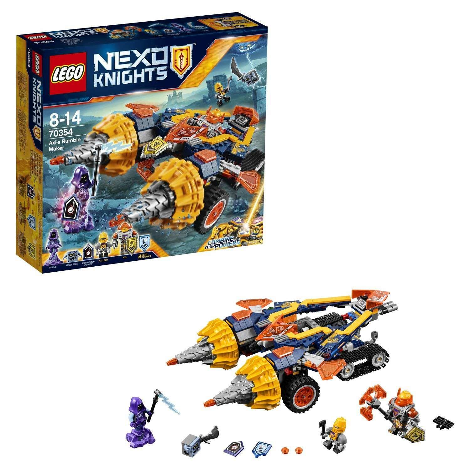 Конструктор LEGO Nexo Knights Бур-машина Акселя (70354) - фото 1