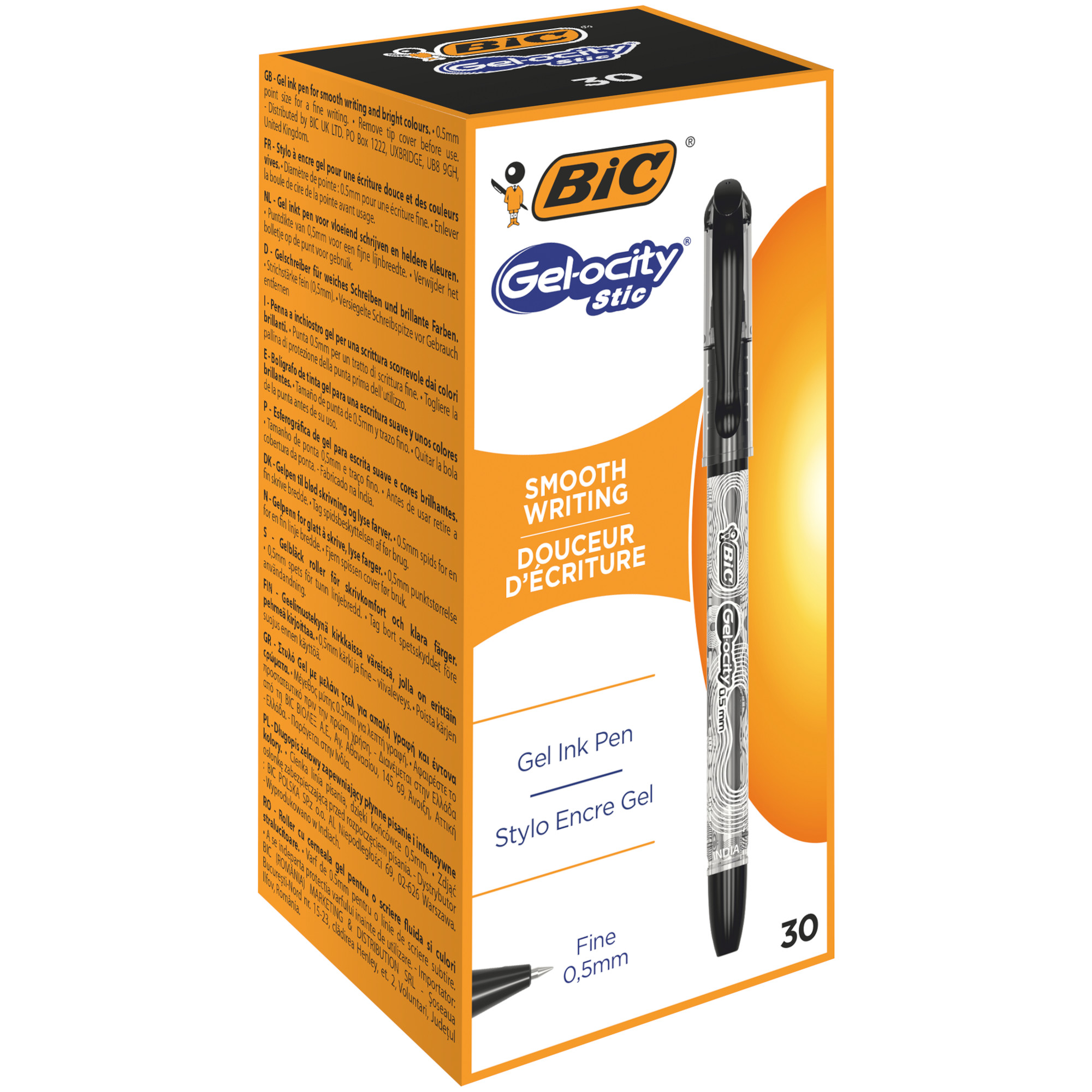 Ручка гелевая BIC Джелосити Стик Черный CEL1010266 - фото 5