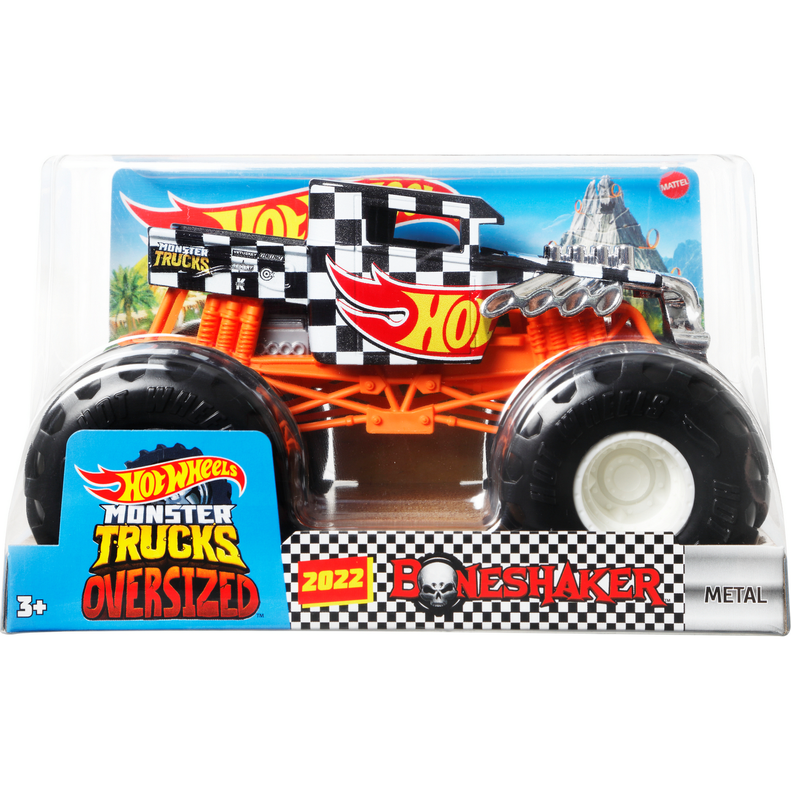 Машинка Hot Wheels Monster Trucks Костолом большая HDL04 FYJ83 - фото 1