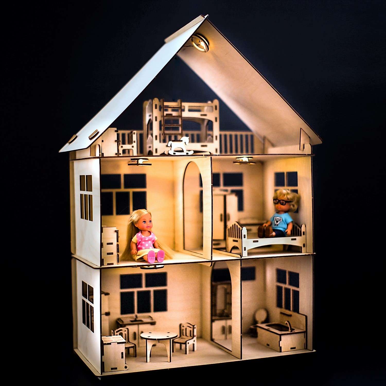 Кукольный домик со светом