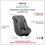 Автокресло Inglesina Darwin Next Stage i-Size с рождения до 4х лет цвет Stone Grey