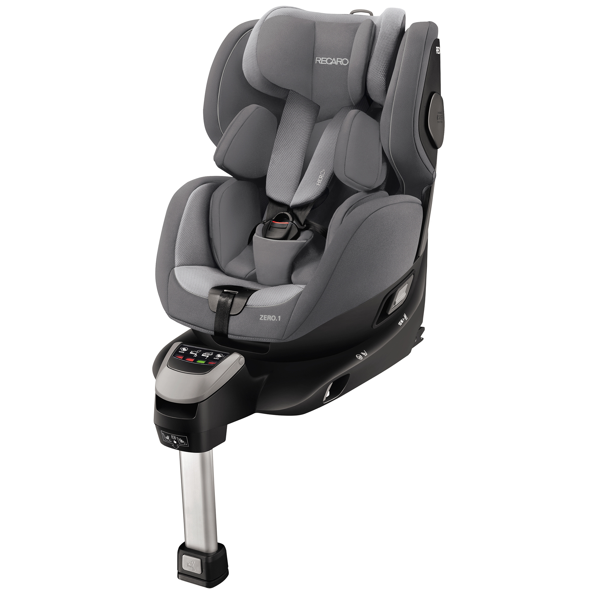 Автокресло детское Recaro Zero 1 IZ Auminium Grey - фото 1