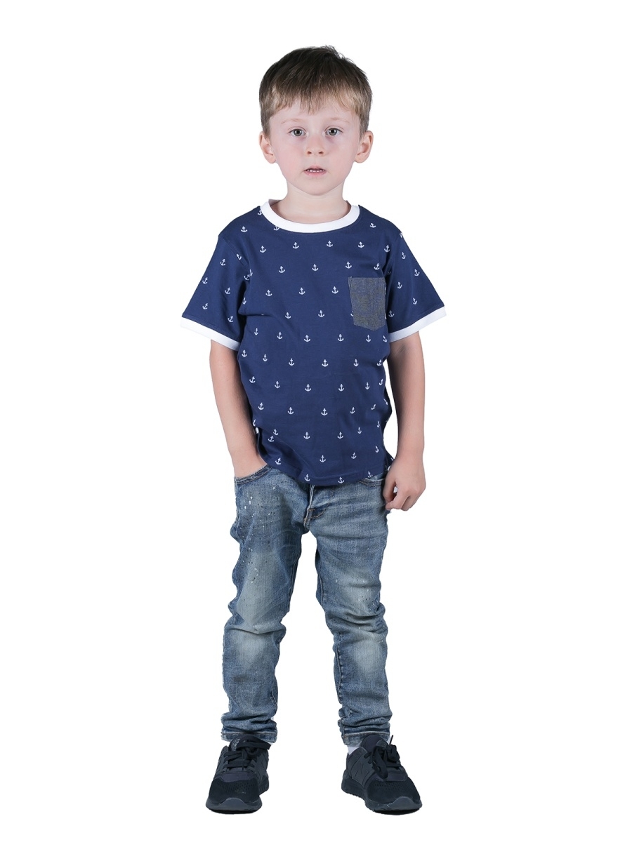 Футболка для мальчика Little Beetle SS18-ok 1.9/синий - фото 1