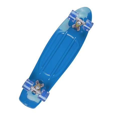 Пенни борд BABY STYLE синий светящиеся колеса PU 74.5 см