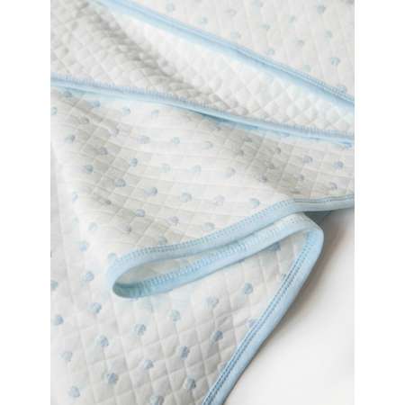 Плед-одеяло Baby Nice 100х118 Сердечки голубое