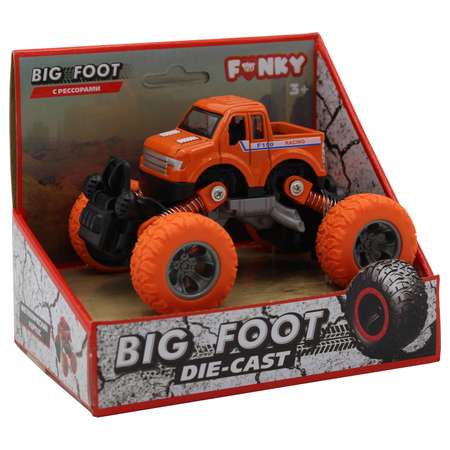 Машинка Funky Toys инерционная оранжевая 1:46 FT61074-МП