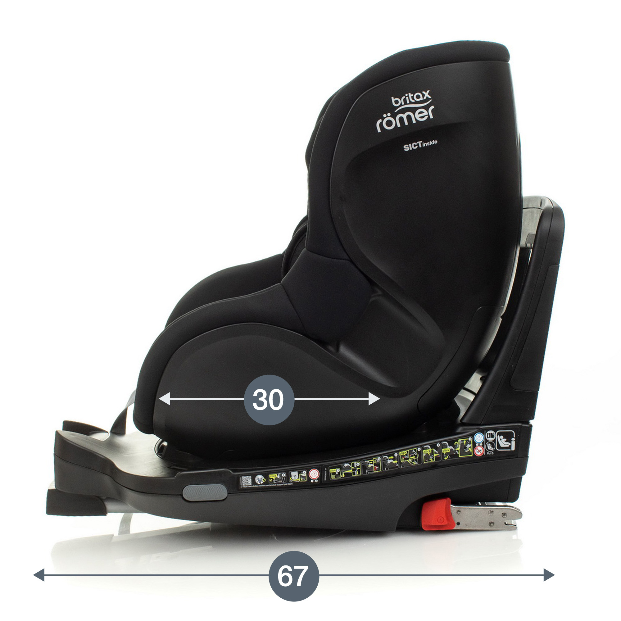 Автокресло Britax Roemer Dualfix i-Size Space Black - фото 12