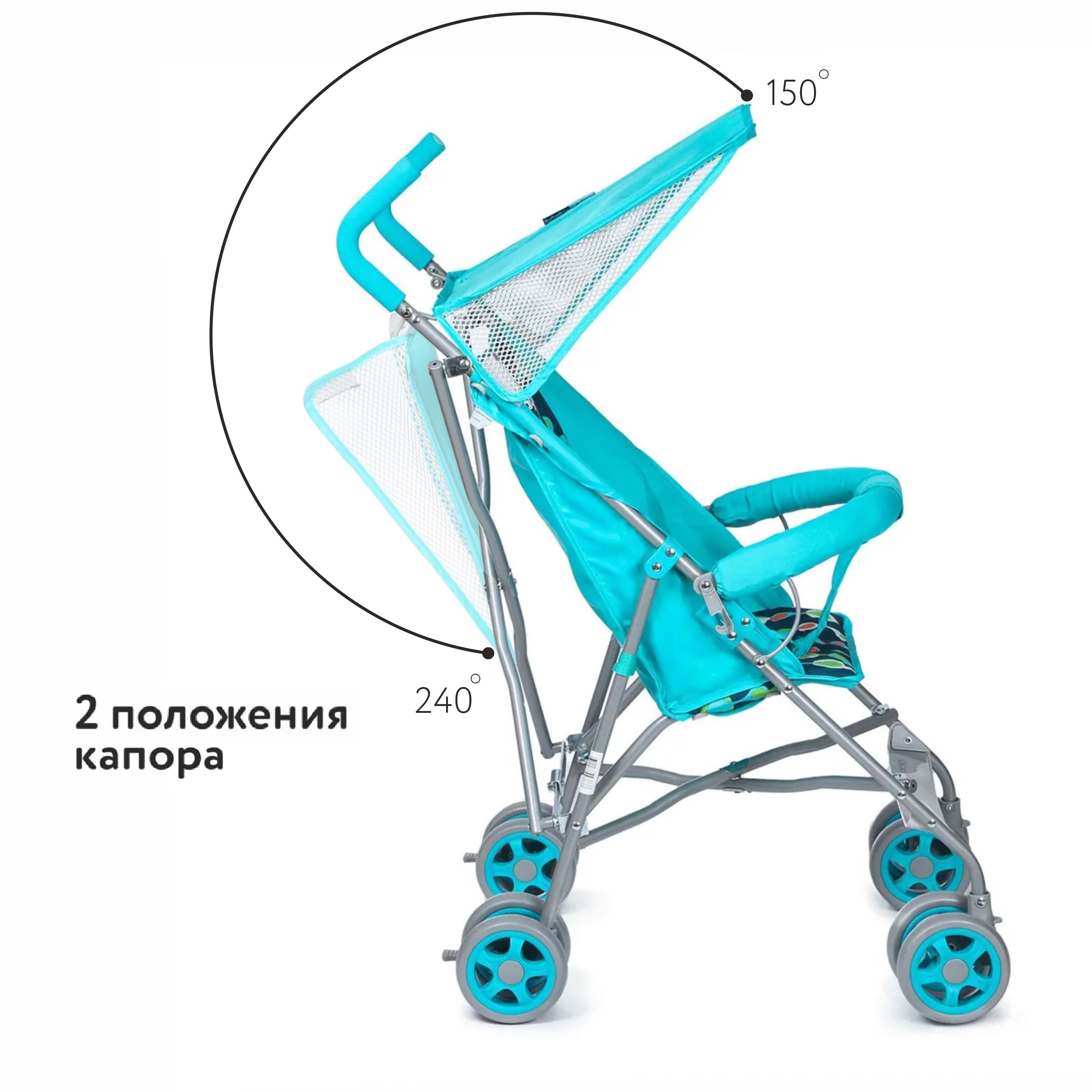 Коляска-трость Babyton Easy Blue купить по цене 1999 ₽ в интернет-магазине  Детский мир