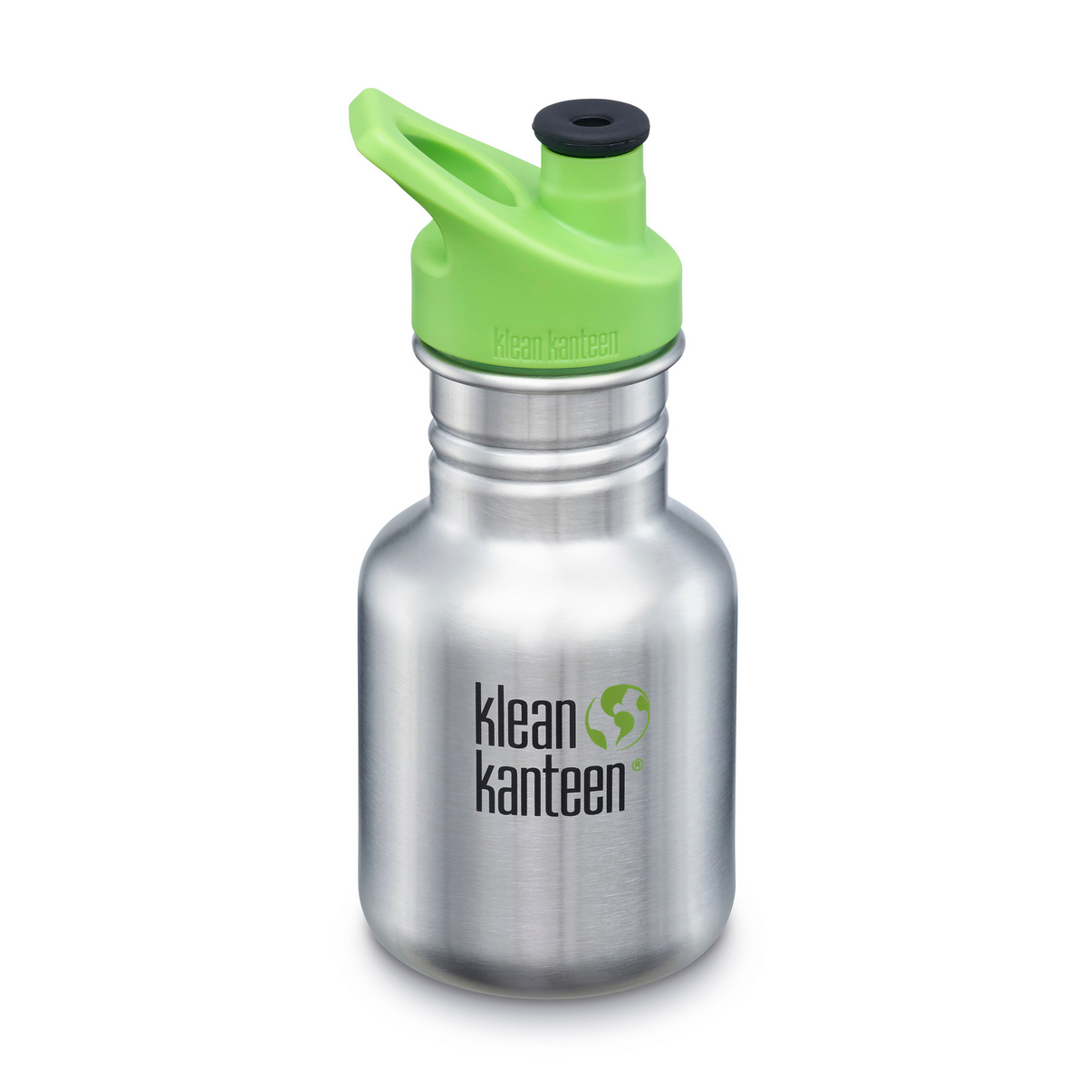 Детская бутылка Klean Kanteen Kid Classic Sport 12oz Brushed Stainless 355 мл - фото 1