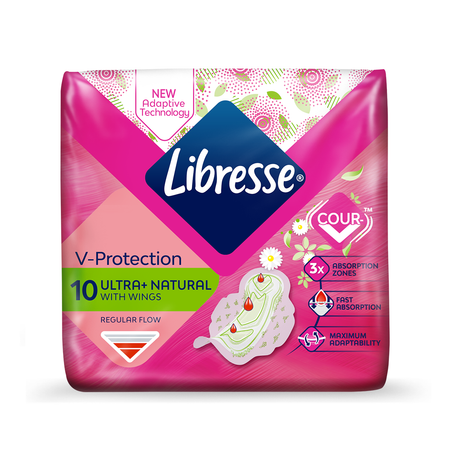 Гигиенические прокладки LIBRESSE Ultra Normal Aloe Vera Camomile 10