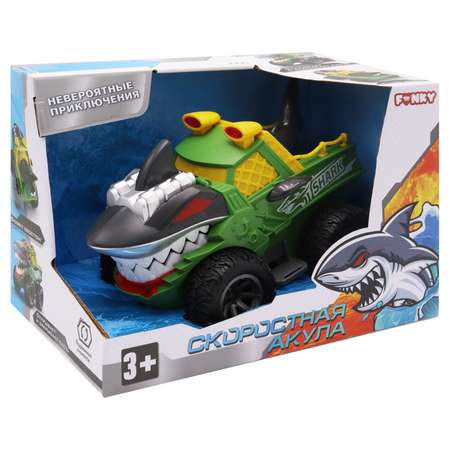 Машинка Funky Toys Акула Зеленый FT0735694